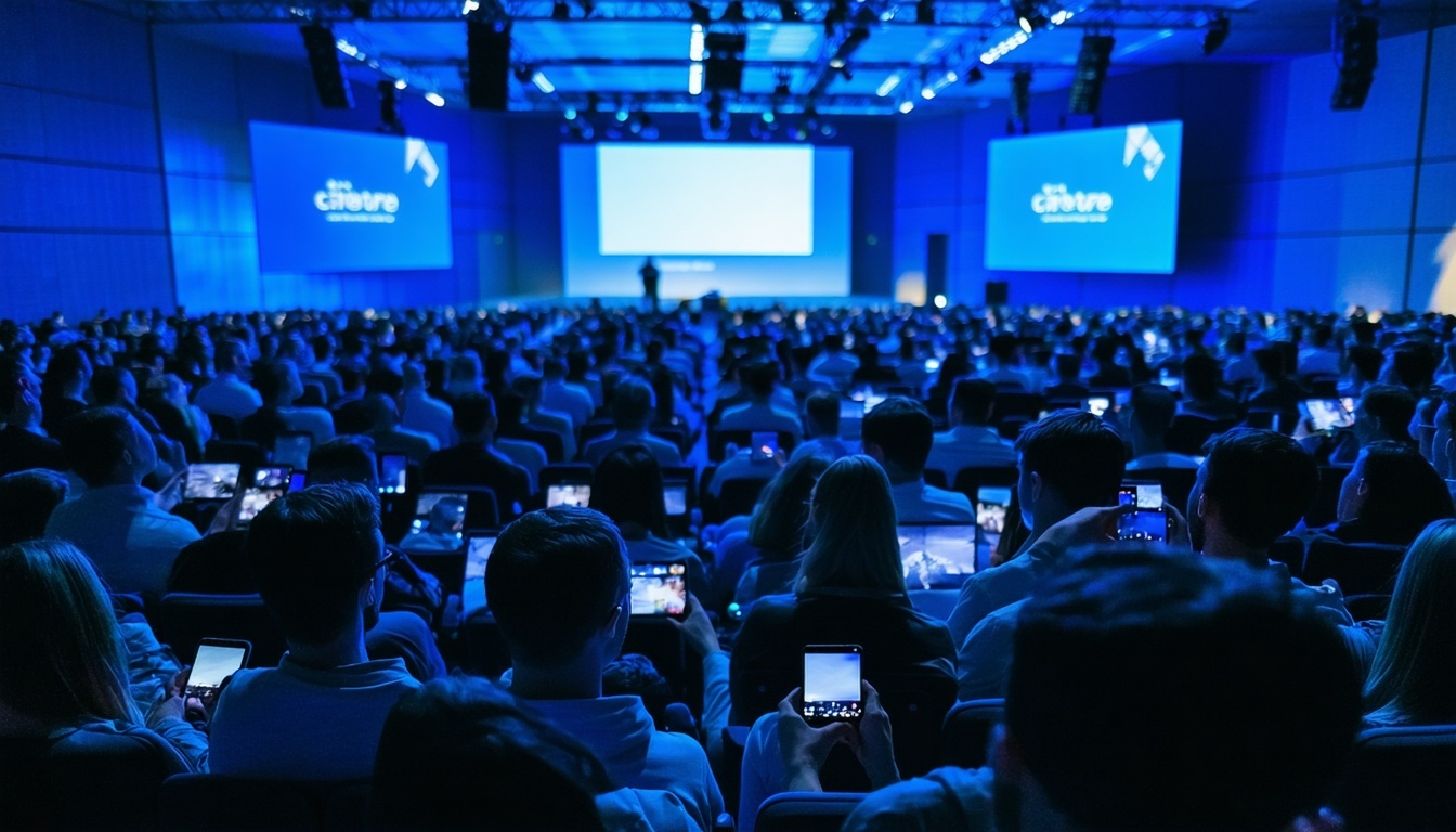 tech conference with audience